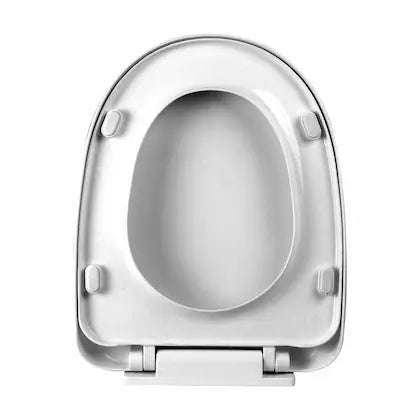 Hydraulic Slow-Close Toilet Seat with Adjustable Hinges – Durable, Heavy-Duty Design