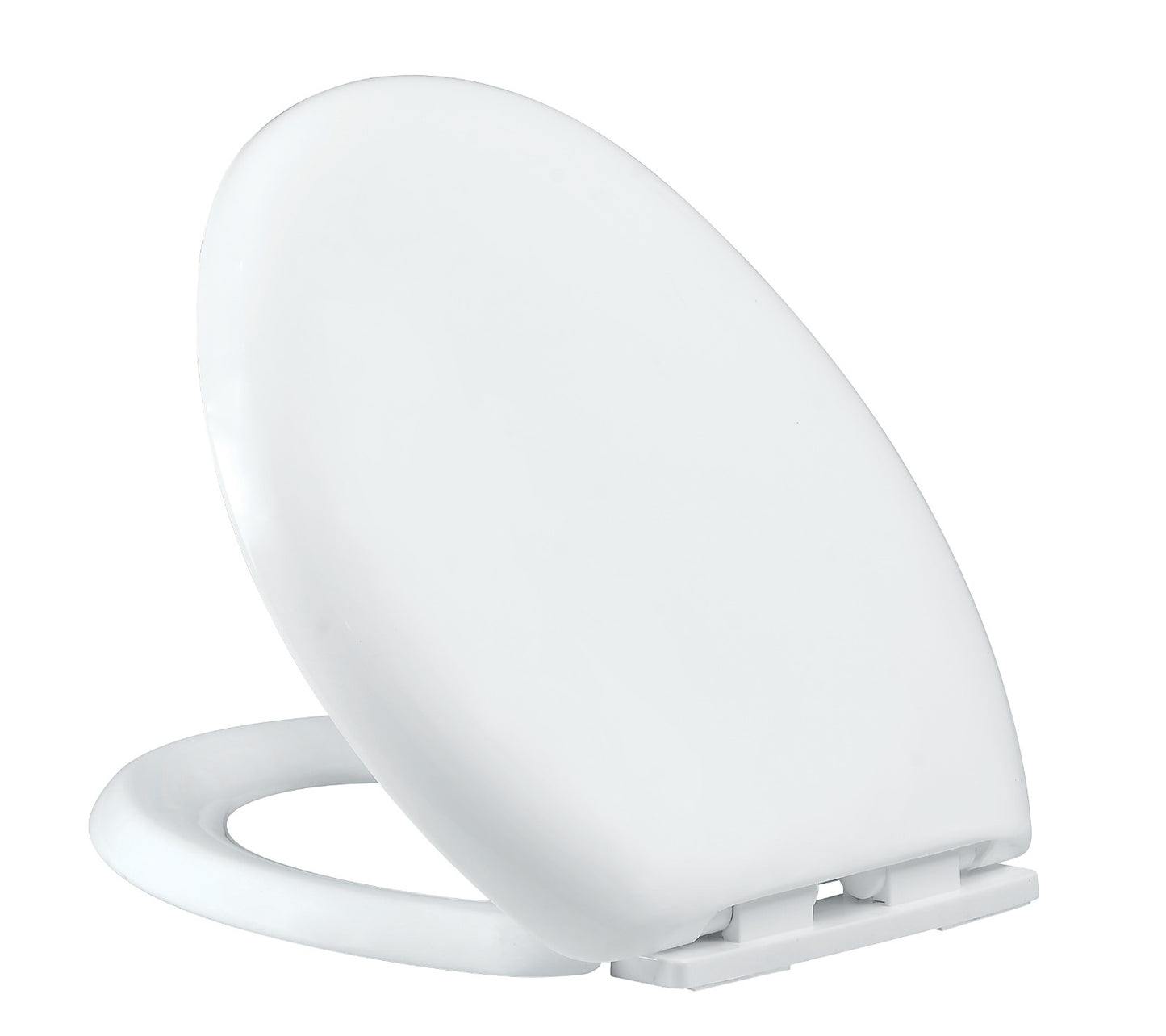 Hydraulic Slow-Close Toilet Seat with Adjustable Hinges – Durable, Heavy-Duty Design