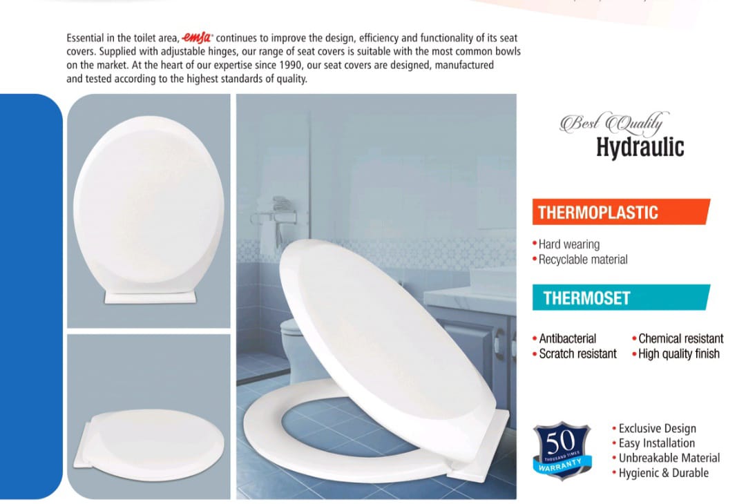 Bulgari Hydraulic Toilet Seat Cover Silent Auto-Close for Ultimate Comfort