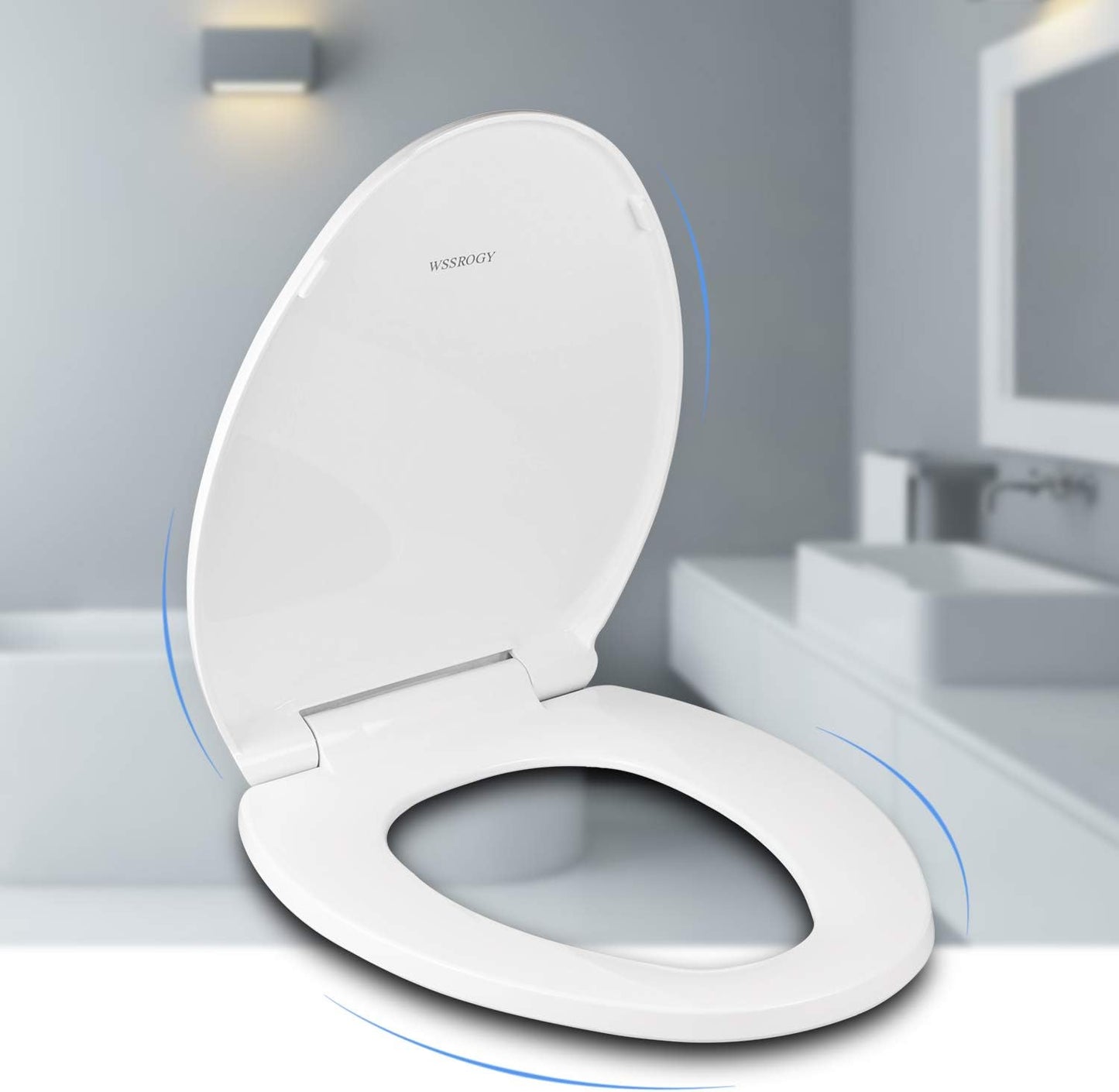 Bulgari Hydraulic Toilet Seat Cover Silent Auto-Close for Ultimate Comfort