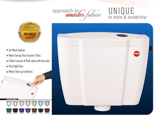 Smart 10L Flush Tank Affordable, Water-Saving Design with Complete Bottom Cleaning